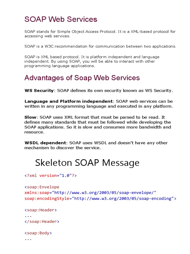 SOAP  Services PDF Soap  Service