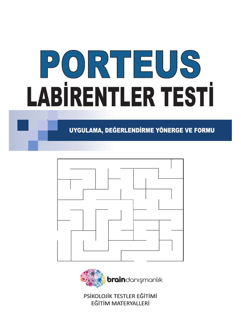 Porteus Labi̇rent Testi̇ | PDF