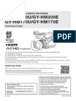 GY-HM200U/GY-HM200E GY-HM170U/GY-HM170E: 4K Memory Card Camera Recorder