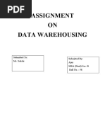 Assignment Data Warehousing (Ajay - 58)