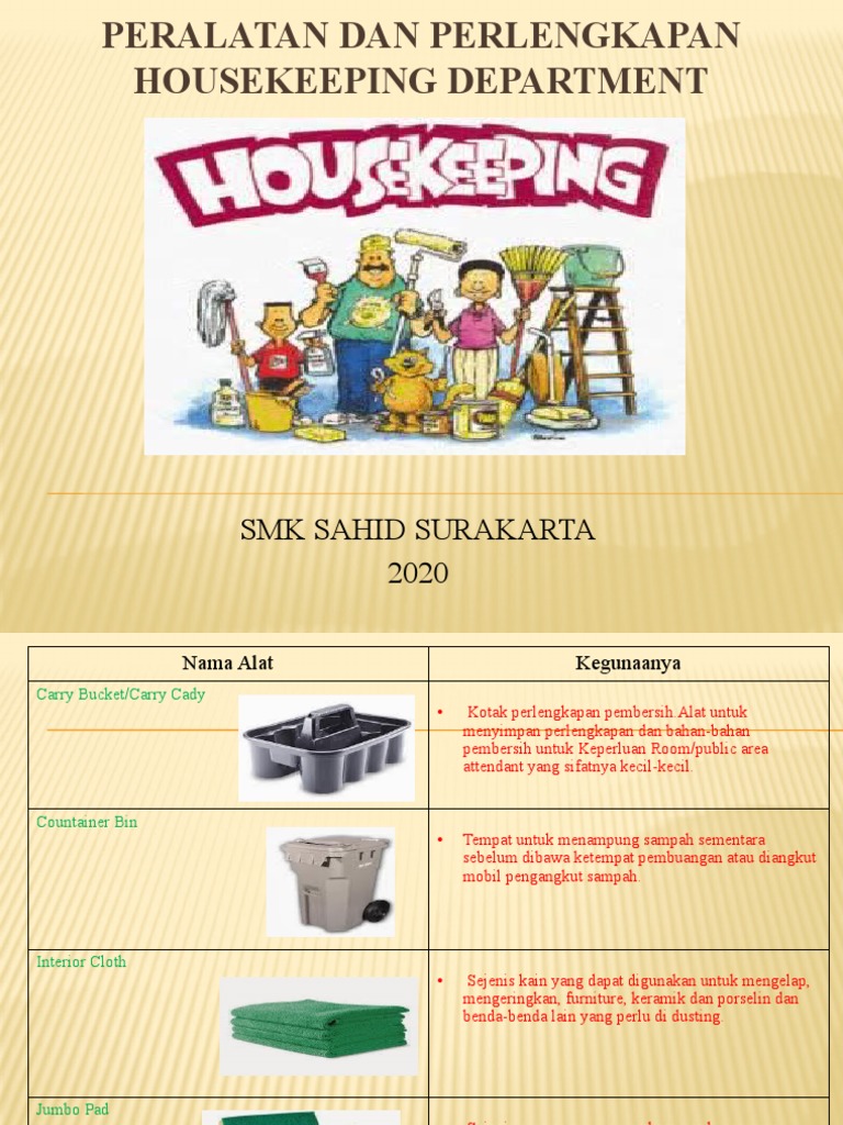 Materi HK Cleaning Equipment PDF
