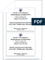 Department of Education: Mooe Liquidation Report January - February 2021 (SHS)