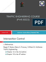 Traffic Engineering Course (Pwe 8322) : Instructor: Usama Elrawy Shahdah, PHD