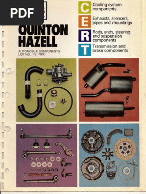Qh Components Pv7006 Pdf Mechanical Engineering Manufactured Goods