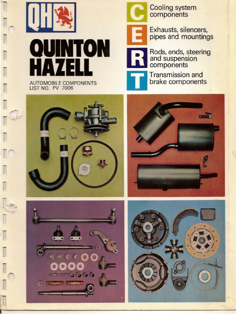 QH Components PV7006 | PDF | Mechanical Engineering | Manufactured
