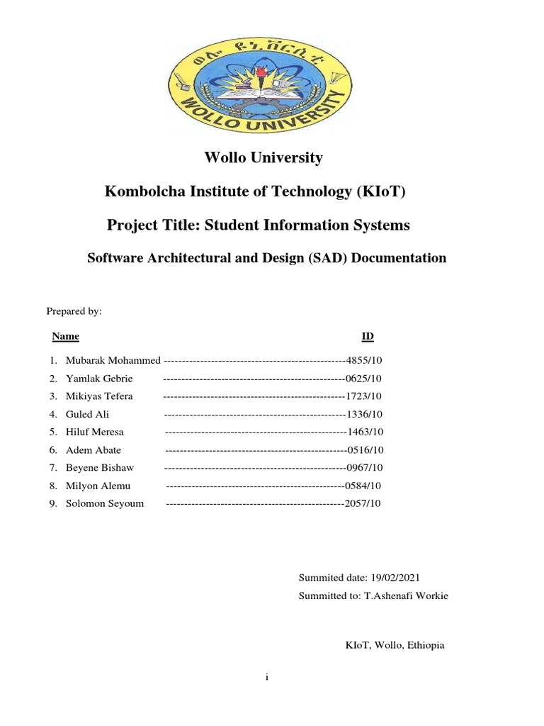 Student Information System Proposal | PDF | Class (Computer Programming ...
