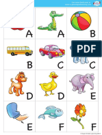 Alphabet Vocabulary Mini Cards Set 1 Uppercase