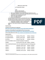 Level 1 Cohort 5 Plan