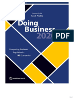 Saudi Arabia Economy Profile: Doing Business 2020 Indicators
