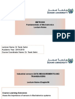 METR2000 Fundamentals of Mechatronics Lecture Notes