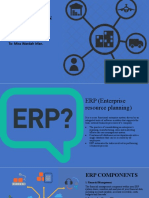 Presentation Topic:Erp, Six Sigma, MRP.: By: Muhammad Umair. To: Miss Wardah Irfan