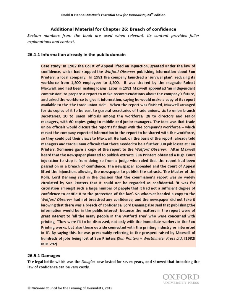 Mcnaes24e Additional Ch26 | PDF | Privacy | Freedom Of Speech
