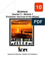 Science: Quarter 3 - Module 7 Evolution: Survival of The Wisest