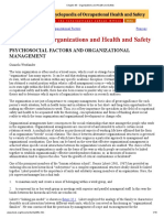 Chapter 35 - Organizations and Health and Safety: Psychosocial Factors and Organizational Management