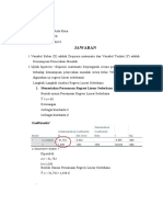 Menentukan Persamaan Regresi Linear Sederhana