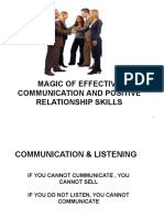 Effective Communication Skills & Power of Positive Relationship