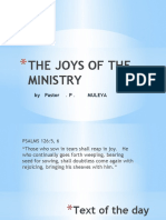 The Joys of The Ministry: by Pastor - P - Muleya