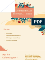 PPT Analsis Kelembagaan