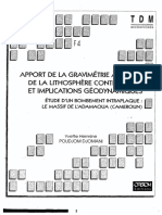 Apport de La Gravimétrie Cétude de La Lithosphère Continentale Et Implications Géodynamiques