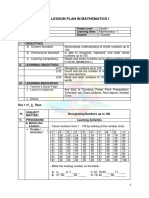 Daily Lesson Plan in Mathematics I: School Grade Level Teacher Learning Area Dates Week 6 Quarter