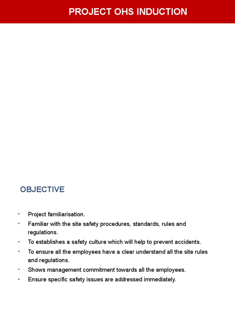Project Ohs Induction PDF Personal Protective Equipment Fires