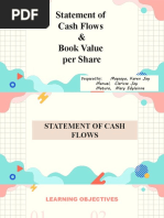 Statement of Cash Flows and Book Value Per Share - Group 4