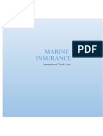 Marine Insurance: International Trade Law