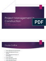 Project Management in Construction