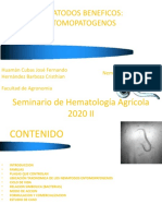 Nematodos Beneficos: Entomopatogenos: Seminario de Hematología Agrícola 2020 II
