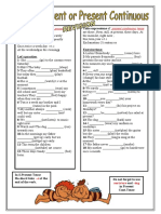 Present Continuous Tense Simple Present Tense: Am/is/are - Ing - S