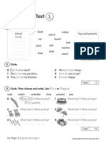 End-of-Term Test: Match and Write