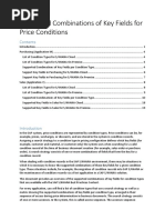 SAP Supported Key Combinations