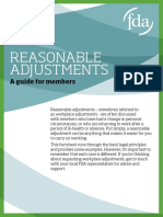 Reasonable Adjustments 