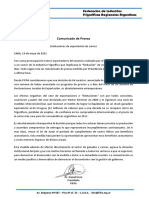 Comunicado de Prensa FIFRA 18-05-21