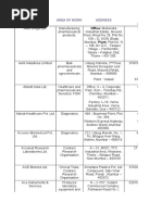 Company Area of Work Address Phone STD (022) : Office: Mahendra
