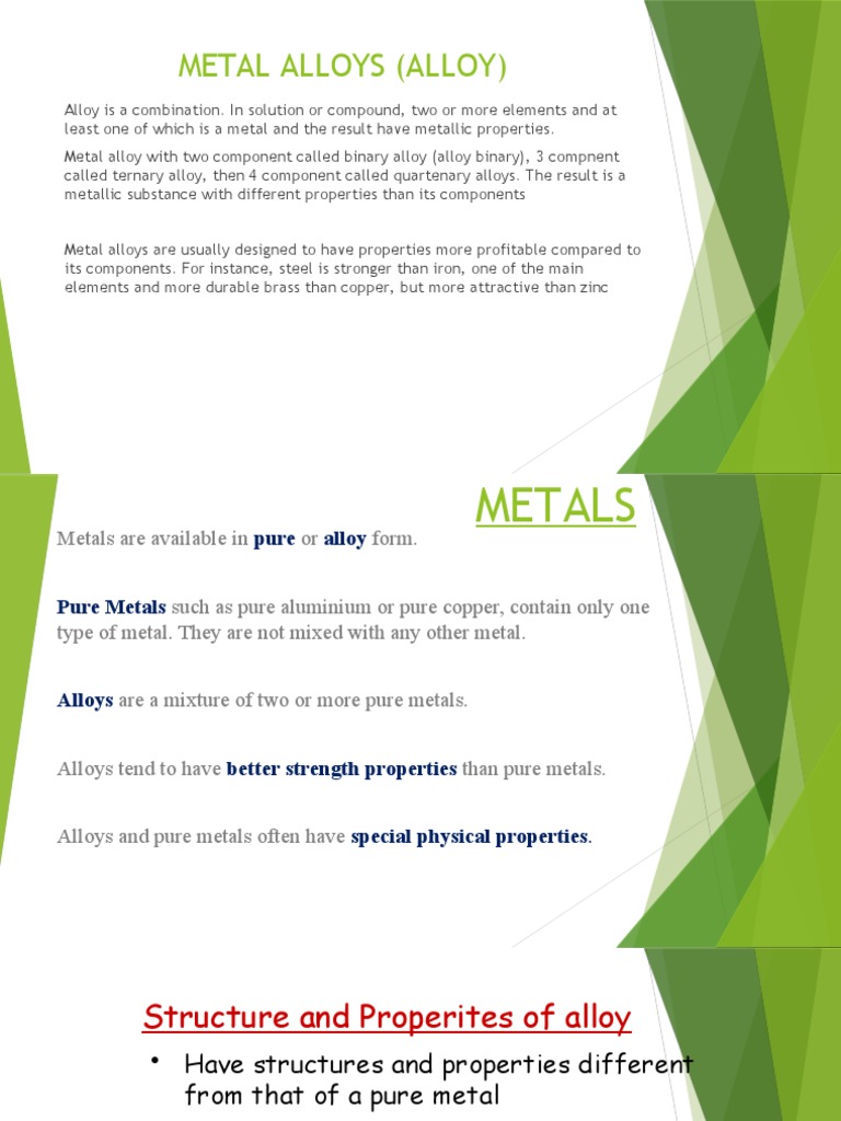 Metal Alloys (Alloy) | PDF | Alloy | Metals
