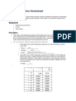 Applied Statistics Worksheet 5.4.21