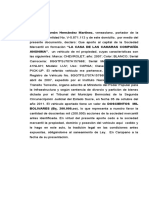 Aporte de Vehiculo de Socio Divorciado A Capital de C.A I