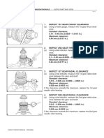 C250 Manual Transmission Output Shaft Inspection and Repair Procedures