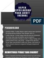 Aspek Keprilakuan Pada Audit Internal