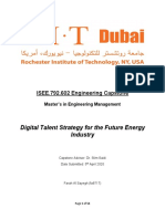 ISEE.792.602 Engineering Capstone: Digital Talent Strategy For The Future Energy Industry