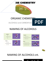 Organic Chem - Alcohols