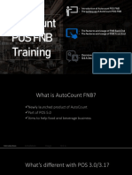 Autocount Pos FNB Training: - Introduction of Autocount Pos FNB - The Setting Up of Autocount Pos FNB