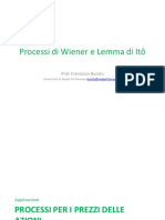 2 II Processi Stocastici (APPLICAZIONE)