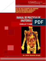 Guía de Práctica - Anatomía Ii - Cuello y Cabeza 2020-Ii