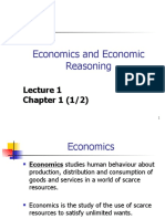 Economics and Economic Reasoning: Chapter 1 (1/2)