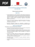 Plan de Estudios Comercio Internacional UNAH | PDF | Negocios