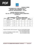 Tender Specification of Surge Arrester