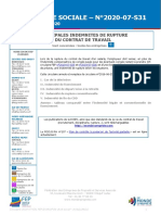 Indemnite Rupture Contrat Travail Circulaire 2020 07 s31 - 2