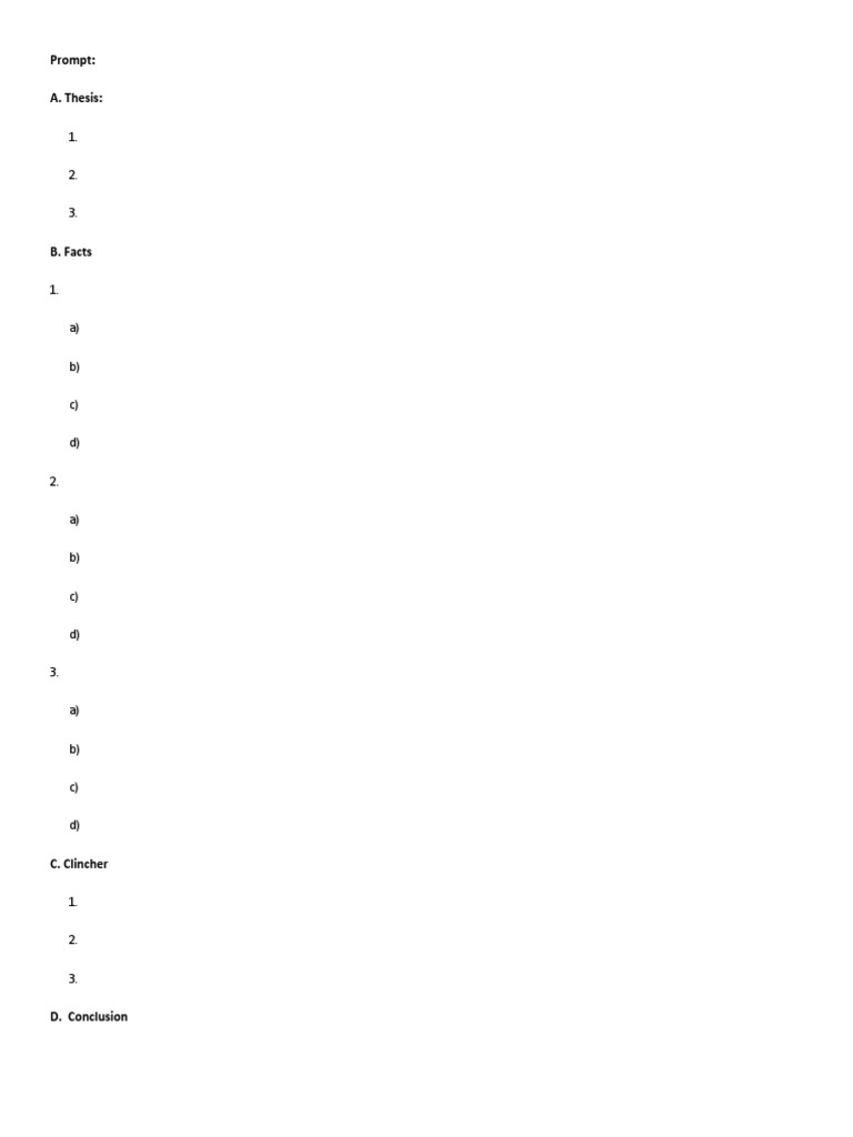FRQ Outline Template | PDF